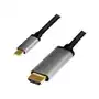 LogiLink Kabel USB-C do HDMI, 4K 60Hz aluminiowy 1.8m, AKLLIKV0CUA0101 Sklep on-line