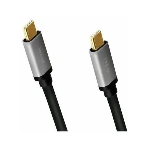 Kabel usb-c m/m, 4k/60 hz, pd aluminiowy 1m Logilink