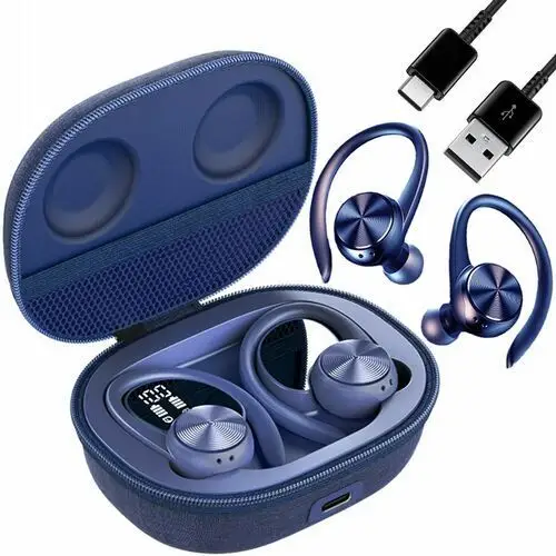 Logit Słsterowane dotykiem słuchawki bezprzewodowe douszne bluetooth 5.0 niebieskie m9-20