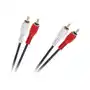 Kabel 2 x RCA - 2 x RCA 1,5m czarny 4mm Sklep on-line