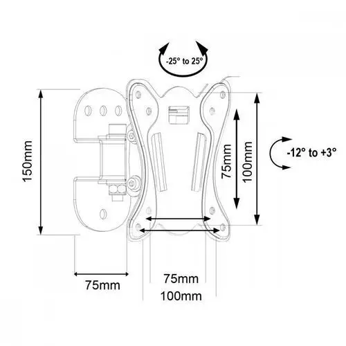 Maclean Uchwyt do TV 13-32 cale 30KG MC-415 VESA100x100