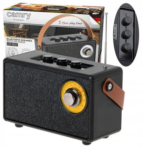 Małe Radio Kuchenne Przenośne Fm Bluetooth 5.1 Aux Tws Sd Usb MP3 Wav Usb-c