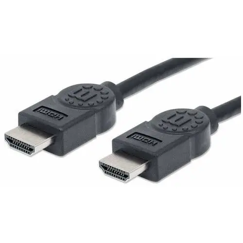 Kabel Manhattan HDMI-HDMI Ethernet 4K30Hz ARC Ekranowany 1m czarny