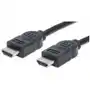 Kabel Manhattan HDMI-HDMI Ethernet 4K30Hz ARC Ekranowany 1m czarny Sklep on-line