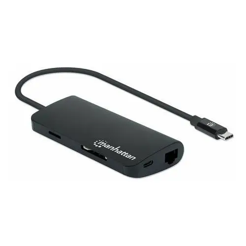 Konwerter / Adapter Manhattan USB-C Multiport HDMI 3xUSB-A/USB-C PD/RJ45/MicroSD