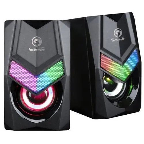 Marvo głośniki SG-118, 2.0, 6W, czarne, regulacja głośności, do gry, 150Hz-20kHz, RGB