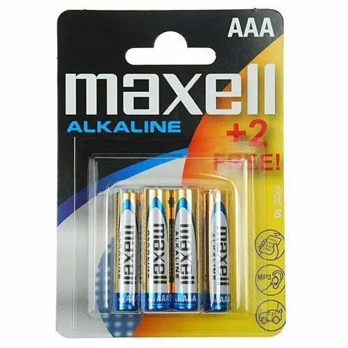 Maxell battery alkaline lr03/aaa blister6 (4+2) 790240.04.eu