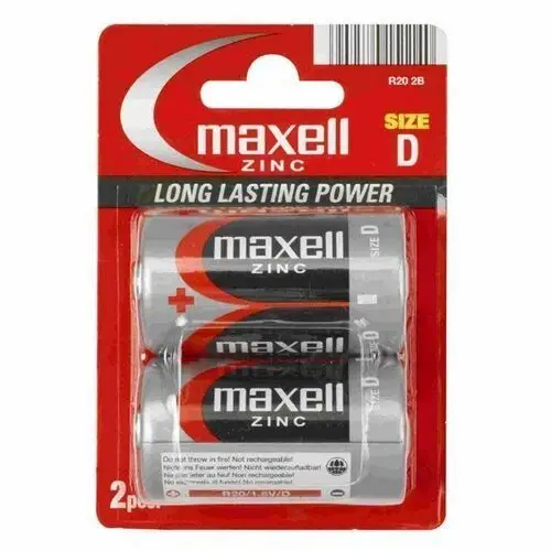 Maxell battery manganese/zinc r20 / d blister2 774401.04.eu