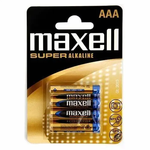 Maxell battery super alkaline lr03/aaa blister4 790336.04.eu