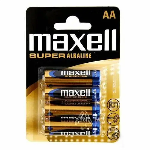 Battery super alkaline lr06/aa blister4 774409.04.eu Maxell