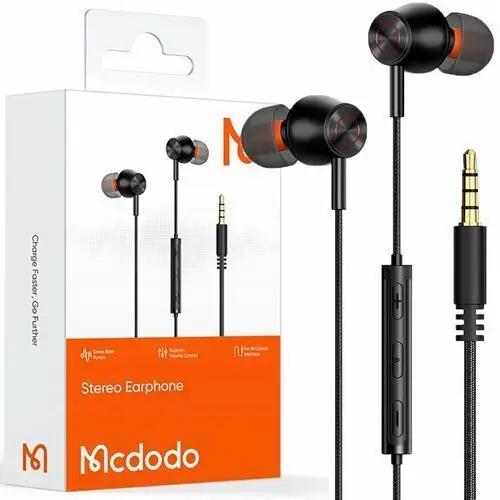 Słuchawki douszne, przewodowe Mcdodo HP-3500 (czarne)