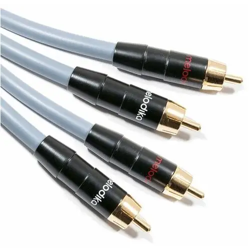 Melodika Gunmetal Edition Md2R150G - Kabel Interkonekt Audio 2 Rca - 2 Rca (Cinch) 15M: Długość - 15M