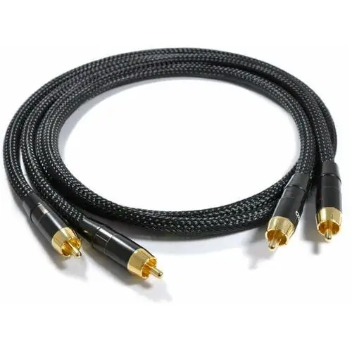 Kabel audio MELODIKA MD2RD20 Black Edition, 2x RCA, 2 m