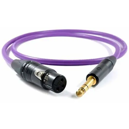 Kabel XLR - stereo 6.3mm Jack Melodika Purple Rain MDJXS05 0.5m: Długość - 0,5m