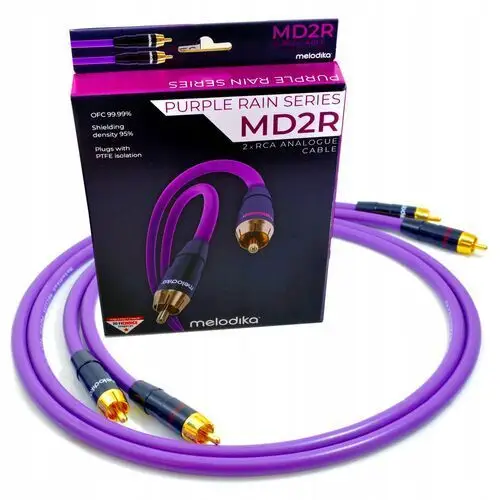 Melodika MD2R05 Purple Rain Para Kabli Audio 2RCA 2 Rca Cinch Ofc 0,5m