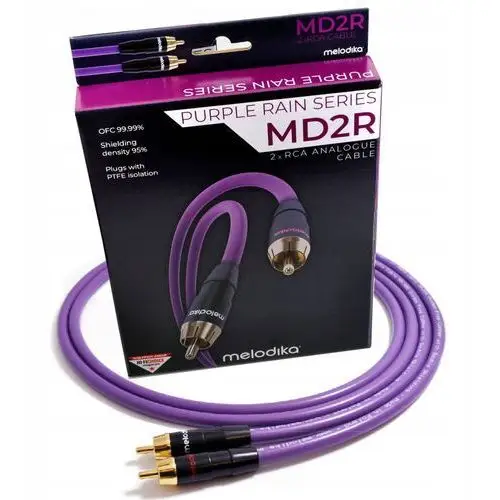 Melodika MD2R10 Purple Rain Para Kabli Audio 2RCA 2RCA Cinch 2x1.0M