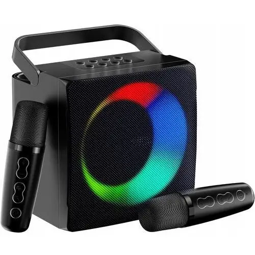 Mikrofon Bezprzewodowy Głośnik Karaoke Zestaw Bluetooth Z 2 Mikrofonami