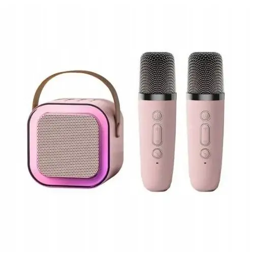 Mikrofon Z Głośnikiem Bluetooth Zestaw Karaoke Pink