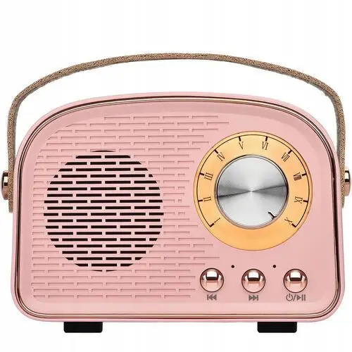 Mini Bezprzewodowe Radio Fm Przenośny Głośnik Bluetooth Retro Vintage 2024