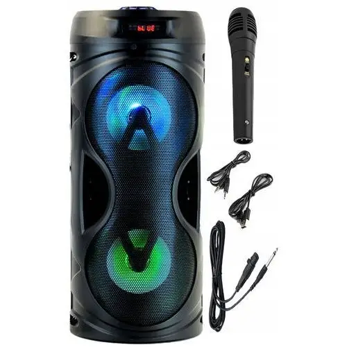 Mocna Kolumna Przenośna Głośnik 400W Karaoke Bluetooth