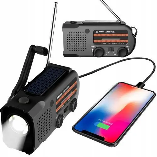 Mozos ER-01 Radio Solarne Dynamo Am/fm Awaryjne Bluetooth Bezprzewodowe