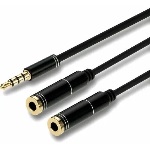 Tsx-1005 rozdzielacz audio minijack 4 pin na 2 pary słuchawek Mozos