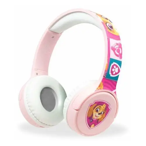 Słuchawki bezprzewodowe nauszne z mikrofonem psi patrol skye różowe rmx-520312 Mptech