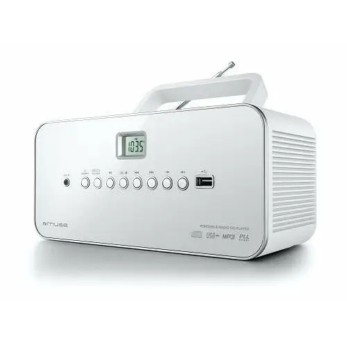 Muse Radio m-28 rdw am/fm, cd/mp3, port usb, białe