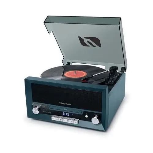 Muse turntable micro system with vinyl deck mt-112 nb usb port