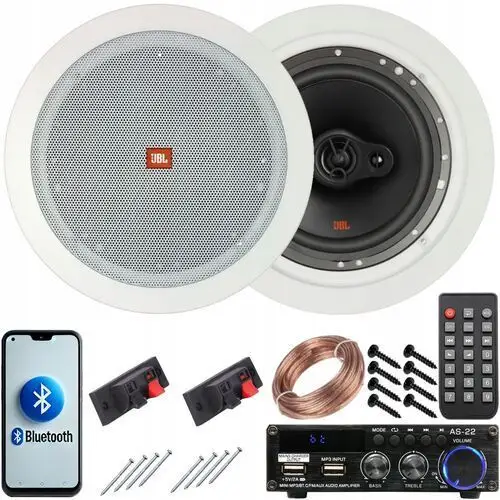 Nagłośnienie Sufitowe Jbl do Łazienki Pokoju Kuchni Bluetooth Usb Fm Pilot