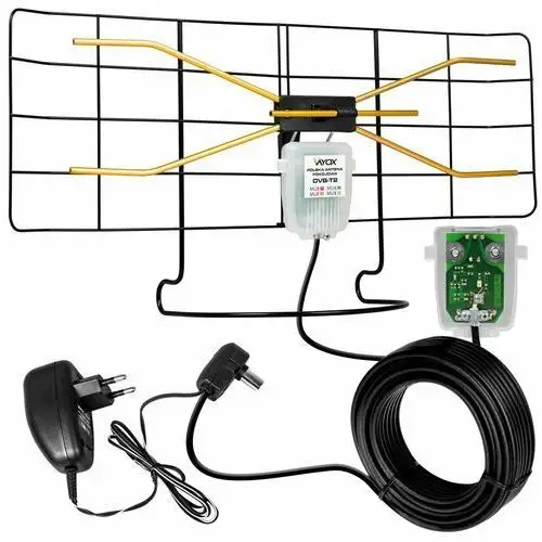 Najmocniejsza Antena DVB-T2 Tv Pokojowa Polska MUX8 4K Mocny Sygnał Vayox 2