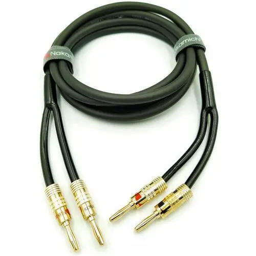 Nakamichi Kabel Głośnikowy Ofc 2x4 Banan Gold 12m