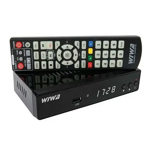 Naziemny dekoder tuner DVB-T2 Stb Wiwa H265 Maxx telewizja naziemna