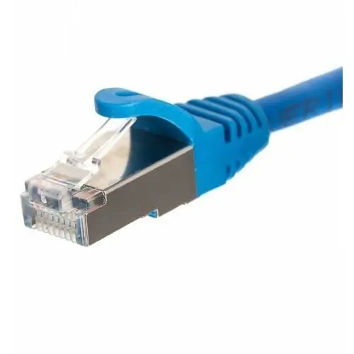 Patchcord RJ45, Netrack osłonka zalewana, kat. 5e FTP/STP, 10m niebieski