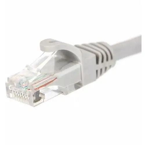 Patchcord rj45, osłonka zalewana, kat. 6 utp, 0,5m szary Netrack