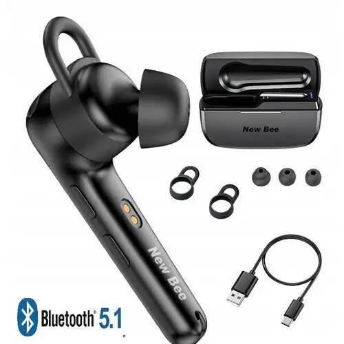 New Bee M52 Mała Bezprzewodowa Słuchawka New Bee M52 Bluetooth 5.1 Etui