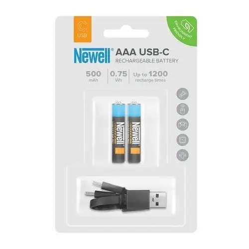 NEWELL akumulator AAA USB-C 500 mAh 2 szt. blister