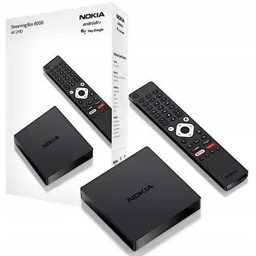 Nokia Box 8000 Odtwarzacz Multimedialny 4K Android Tv Hdmi Pilot Chromecast