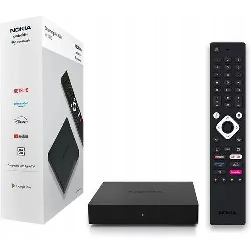 Nokia Box 8010 Odtwarzacz Multimedialny 4K Android Tv Hdmi Pilot chromecast