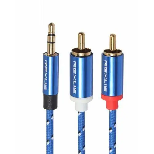 Aux audio mini jack 3.5 mm 2x rca chinch kabel 1,8 Novaza tech