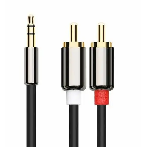 Aux audio mini jack 3.5 mm 2x rca chinch kabel 2m Novaza tech