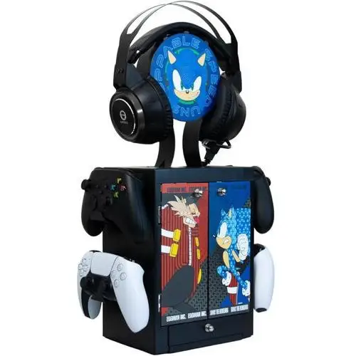 Numskull games Numskull sonic the hedgehog gaming locker - uchwyt na kontroler, stojak na słuchawki oraz szafka na gry