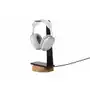 Oakywood - drewniany stojak na słuchawki z ładowarką indukcyjną qi, dąb Sklep on-line