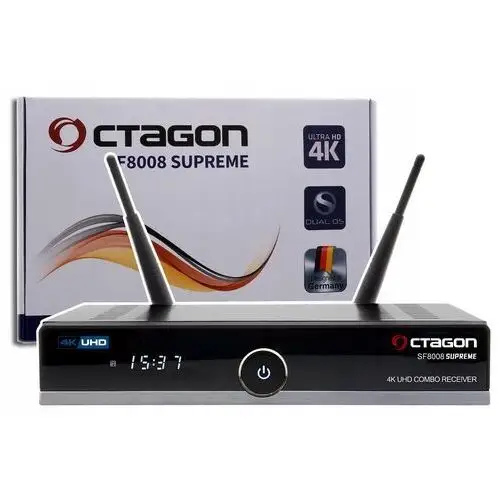 Octagon SF8008 Supreme 4K Combo DVB-S2X/T2 Wifi Bt Openatv 7.4 Cccam Oscam