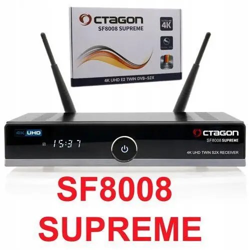 Octagon SF8008 Supreme Twin 4K 2xS2X WIFI1200 Bt Oscam Cccam