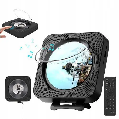 Odtwarzacz CD Radio BLUETOOTH5.1 Z Głośnikami Hi-fi I Pilotem Fm MP3