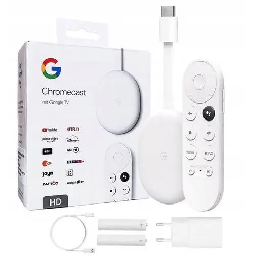 Odtwarzacz Google Chromecast 4 Smart Tv Fhd Wybieranie Głosowe