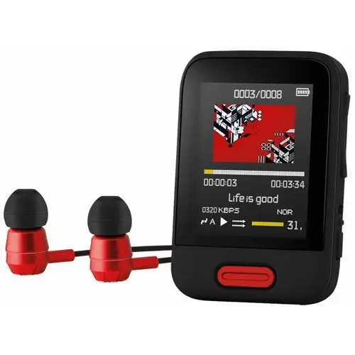 Odtwarzacz MP3 Wma Sencor 7716 16GB Radio Fm Klips