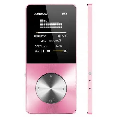 Odtwarzacz MP4 T1 8GB głośnik microSD MP3 różowy