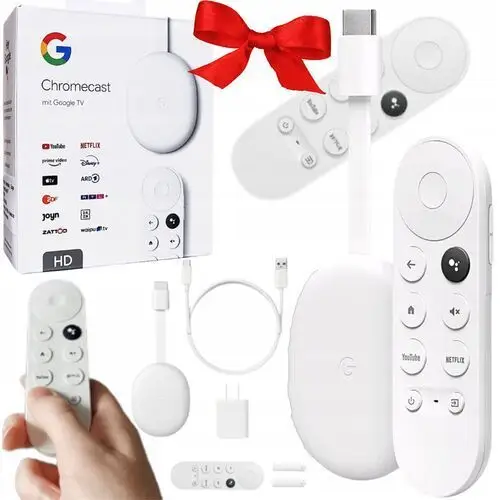 Odtwarzacz Multimedialny Google Chromecast 4 Smart Tv Pilot WiFi